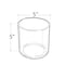 Azar Displays 5" x 5" Deluxe Clear Acrylic Cylinder, PK4 556335 - alternate 2